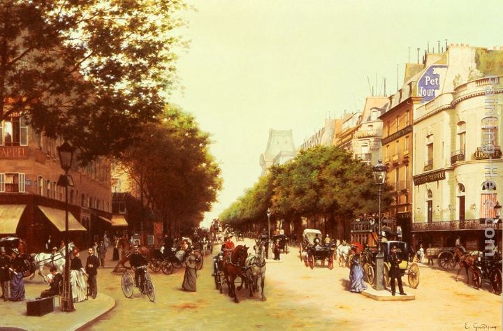 Edmond Grandjean Le Boulevard Des Italiens
